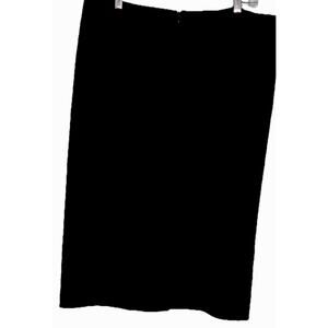 Talbots Skirt Women 16 Black Wool Blend Lined Classic Knee Length A-Line Work